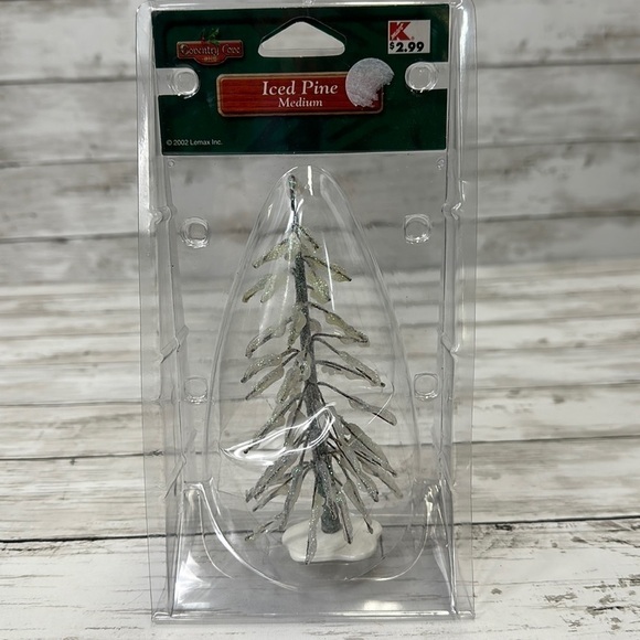 Lemax Other - LEMAX ICED PINE MEDIUM CHRISTMAS VILLAGE ACCESSORY COVENTRY COVE 2002 vintage